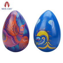 2019 Nice can factory price decorative metal egg shape tin boxes